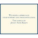 Navy Silhouette Folded Sympathy Cards - Raised Ink Image 3 of 4
